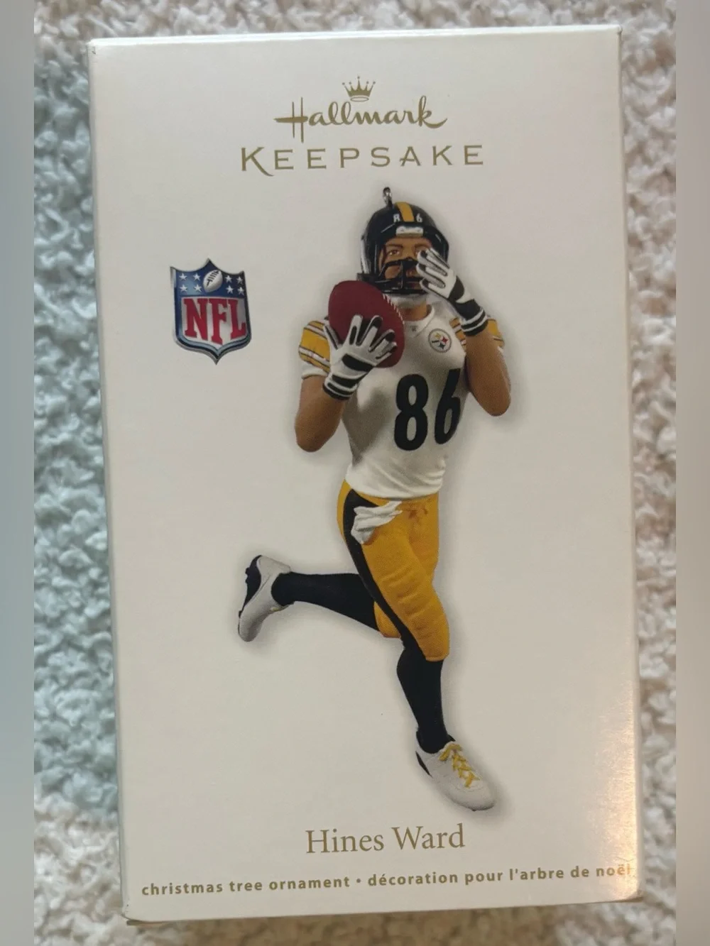 2012 Hallmark Keepsake Hines Ward Pittsburgh Steelers NFL Christmas Ornament